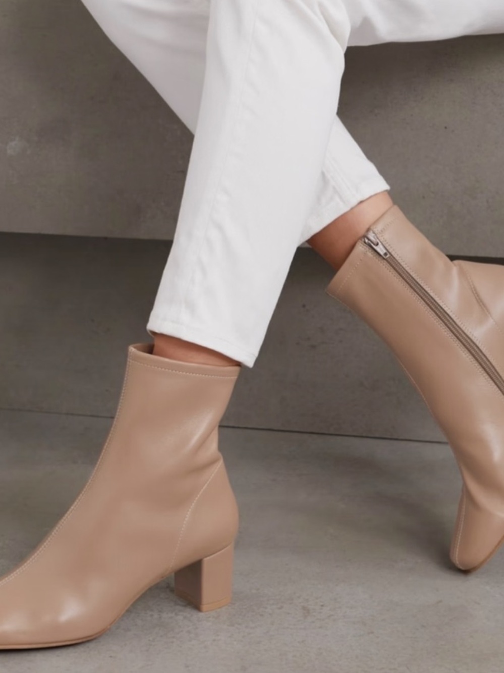 By Far Sofia Nude boots- Women